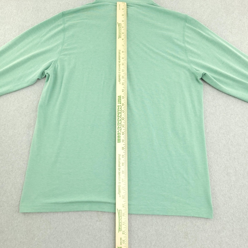 Travis Mathew Pullover Mens XL Green 1/4 Zip Long Sleeve Stripe Golf Top - Picture 5 of 8